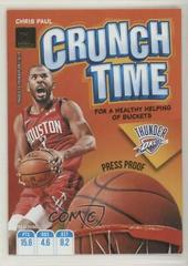 Chris Paul [Press Proof] #13 Basketball Cards 2019 Panini Donruss Crunch Time Prices