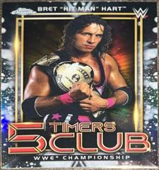 Bret 'Hit Man' Hart Wrestling Cards 2021 Topps Chrome WWE 5 Timers Club Prices