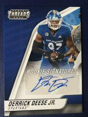 Derrick Deese Jr #th-der Football Cards 2022 Panini Chronicles Draft Picks Threads Rookie Signatures Prices