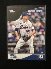 Jacob deGrom [Black] #SS-18 Baseball Cards 2022 Topps Significant Statistics Prices