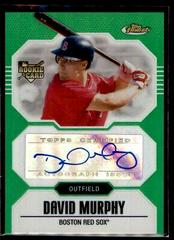David Murphy [Green Refractor Autograph] #157 Baseball Cards 2007 Finest Prices