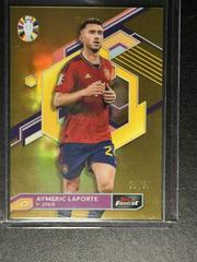 Aymeric Laporte [Gold Refractor] #80 Soccer Cards 2023 Topps Finest Road to UEFA EURO Prices