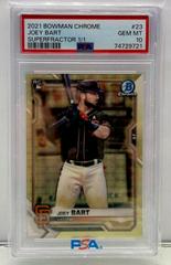 Joey Bart [X Green Xfractor] #23 Baseball Cards 2021 Bowman Chrome Prices