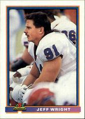 Jeff Wright Football Cards 1991 Bowman Prices