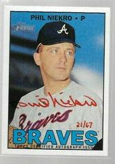 Phil Niekro [Red Ink] #ROA-PN Baseball Cards 2016 Topps Heritage Real One Autographs Prices