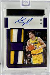 Austin Reaves [Blue] #RD-ARV Basketball Cards 2021 Panini One and One Rookie Dual Jersey Autographs Prices