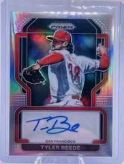 Tyler Beede [Silver Prizm] #S-TB Baseball Cards 2022 Panini Prizm Signatures Prices