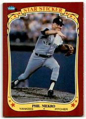 Phil Niekro #82 Baseball Cards 1986 Fleer Star Stickers Prices