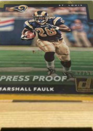 Marshall Faulk [Gold Press Proof] #258 Cover Art
