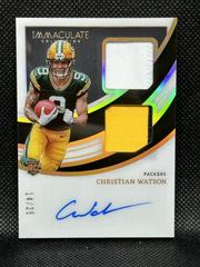 Christian Watson [Patch Autograph Gold] Football Cards 2022 Panini Immaculate Collection Prices