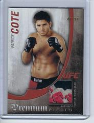 Patrick Cote #PP-PC Ufc Cards 2010 Topps UFC Knockout Premium Pieces Prices