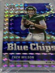 Zach Wilson [Mosaic] #2 Football Cards 2021 Panini Mosaic Blue Chips Prices