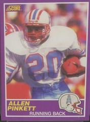 Allen Pinkett Football Cards 1989 Panini Score Supplemental Prices