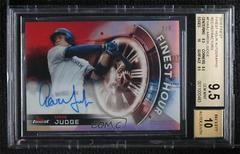 Aaron Judge [Red Refractor] Baseball Cards 2018 Topps Finest Hour Autographs Prices