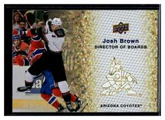 Josh Brown [Gold Sparkle] Hockey Cards 2023 Upper Deck Director of Boards Prices