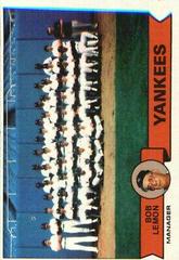 Yankees Team [Bob Lemon] #1 Baseball Cards 1979 Burger King Yankees Prices