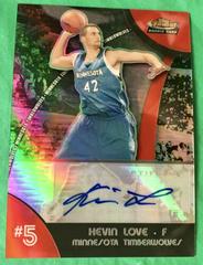 Kevin Love [Autograph Refractor] Basketball Cards 2007 Finest Prices