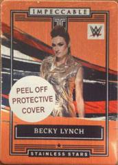 Becky Lynch [Orange] Wrestling Cards 2022 Panini Impeccable WWE Stainless Stars Prices