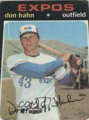 Don Hahn #94 Baseball Cards 1971 Topps Prices