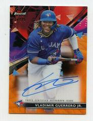 Vladimir Guerrero Jr. [Orange Wave Refractor] #FA-VGJ Baseball Cards 2021 Topps Finest Autographs Prices