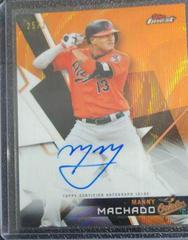 Manny Machado [Orange Refractor] #MM Baseball Cards 2018 Topps Finest Autographs Prices