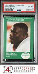 Bruce Smith [Ad on Back] #1 Football Cards 1990 British Petroleum Prices
