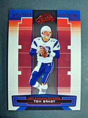 Tom Brady [Spectrum Red] #90 Football Cards 2005 Playoff Absolute Memorabilia Prices