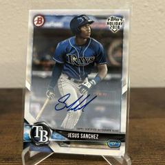 Jesus Sanchez [Autograph] #TH-JS Baseball Cards 2018 Topps Holiday Bowman Prices