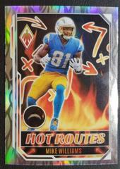 Mike Williams [Silver Lazer] #HR-17 Football Cards 2022 Panini Phoenix Hot Routes Prices