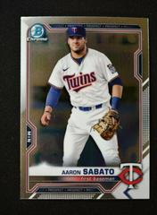 Aaron Sabato #BDC-163 Baseball Cards 2021 Bowman Draft Chrome Prices