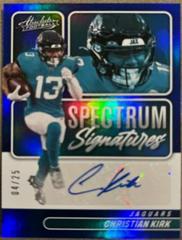 Christian Kirk [Blue] Football Cards 2022 Panini Absolute Spectrum Signatures Prices