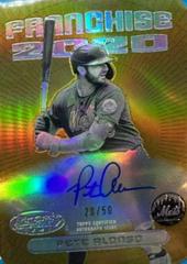 Pete Alonso [Gold Refractor] Baseball Cards 2020 Bowman's Best of 2020 Autographs Prices