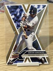 Adrian Gonzalez [Die Cut] #80 Baseball Cards 2008 Upper Deck X Prices
