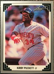 Kirby Puckett Baseball Cards 1991 Leaf Preview Prices