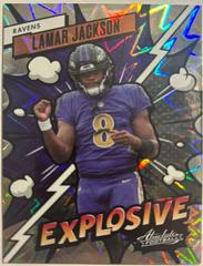 Lamar Jackson #10 Football Cards 2023 Panini Absolute Explosive Prices