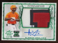 Alerick Soularie [Green] #PA-AS3 Baseball Cards 2020 Leaf Trinity Patch Autographs Prices