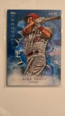 Mike Trout [Blue] #1 Baseball Cards 2017 Topps Inception Prices