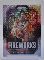 Kelsey Mitchell [Mojo] #1 Basketball Cards 2023 Panini Prizm WNBA Fireworks Prices