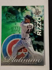 Anthony Rizzo #PP-AR Baseball Cards 2017 Bowman Platinum Presence Prices