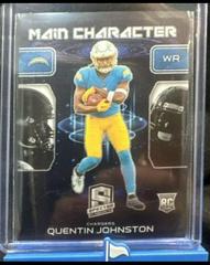 Quentin Johnston #12 Football Cards 2023 Panini Spectra Main Character Prices