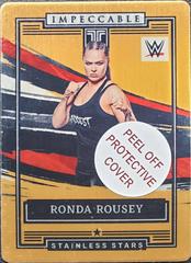 Ronda Rousey [Gold] Wrestling Cards 2022 Panini Impeccable WWE Stainless Stars Prices