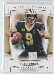 Drew Brees [Red Jersey Number] Football Cards 2019 Panini National Treasures Prices