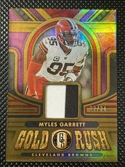 Myles Garrett [Rose Gold] #GR-MG Football Cards 2023 Panini Gold Standard Rush Prices