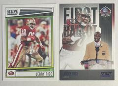 Jerry Rice [Purple] Football Cards 2022 Panini Score First Ballot Prices