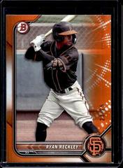 Ryan Reckley [Orange] #BD-108 Baseball Cards 2022 Bowman Draft Prices