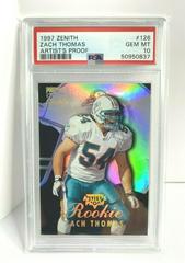 Zach Thomas [Artist's Proof] #126 Football Cards 1997 Zenith Prices