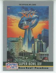 Super Bowl XIV Football Cards 1990 Pro Set Theme Art Prices