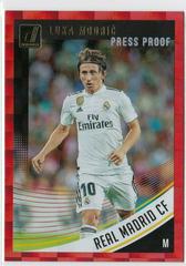 Luka Modric [Press Proof Red] Soccer Cards 2018 Panini Donruss Prices
