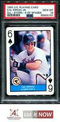 Cal Ripken Jr. [6 of Spades] Baseball Cards 1990 U.S. Playing Card All Stars Prices