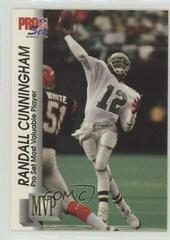 Randall Cunningham #MVP25 Football Cards 1992 Pro Set Gold MVP's Prices